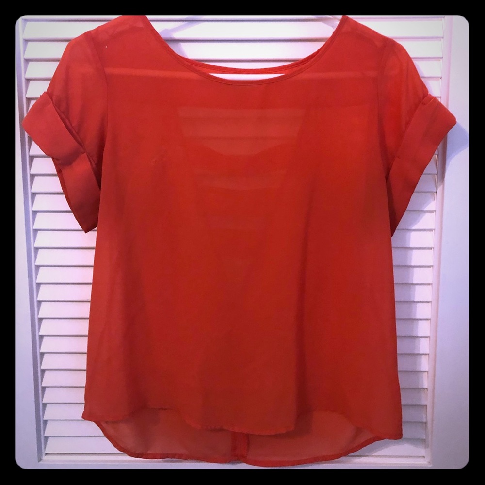 Hot pink blouse